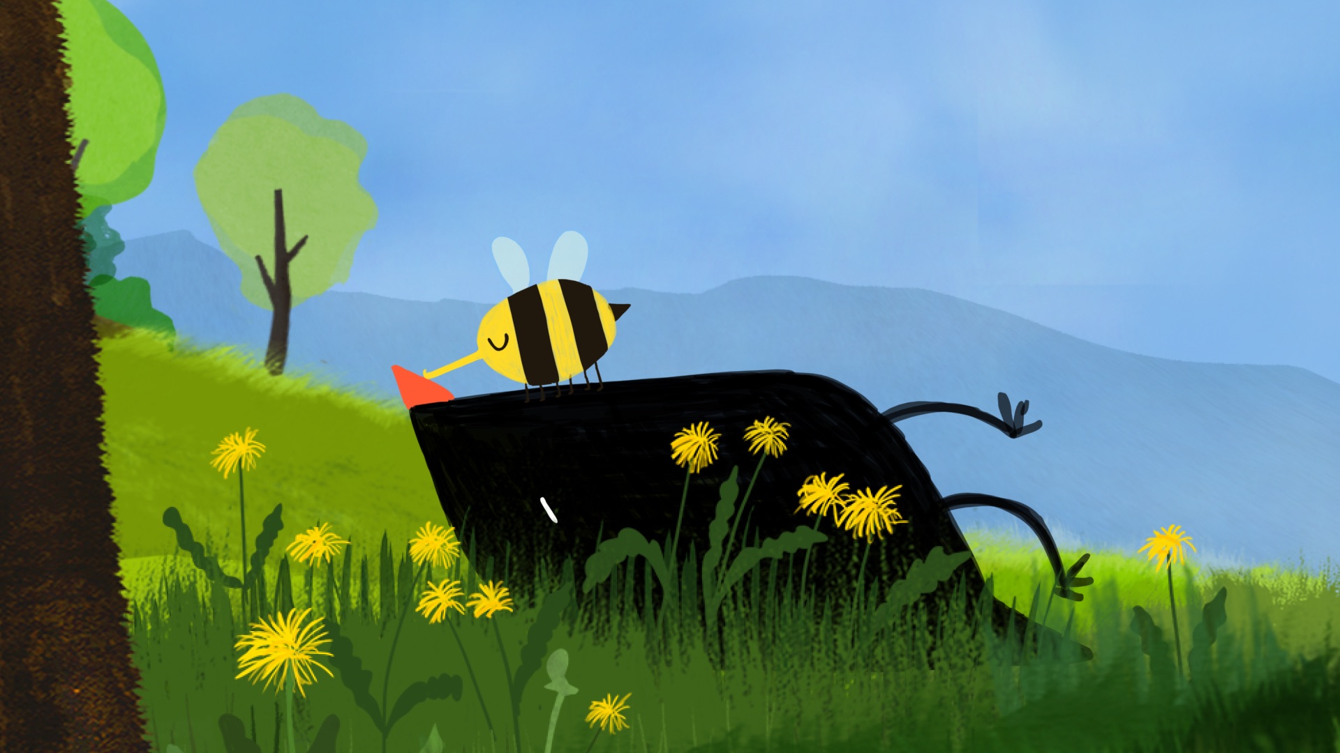 Το Πουλάκι και οι Μέλισσες