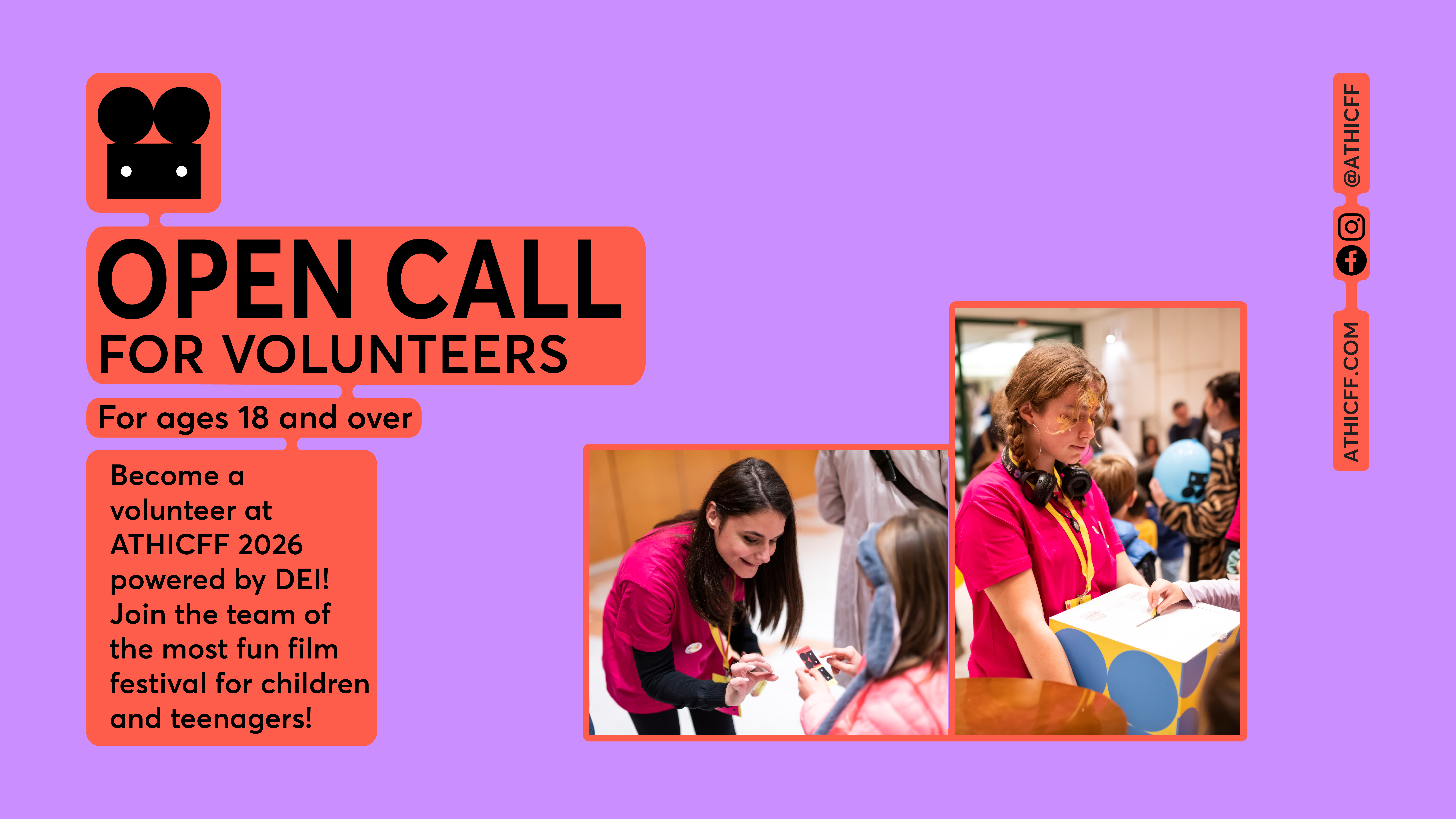 OPEN CALL for Volunteers